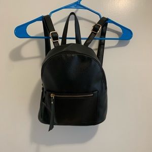 Faux Leather small backpack